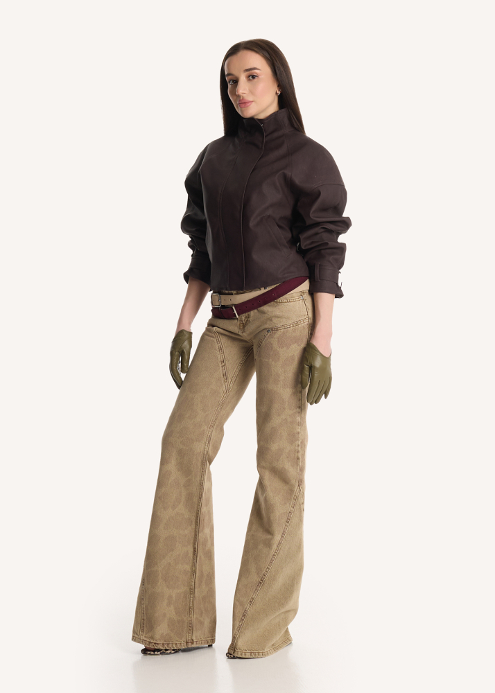 Джинсы на низкой посадке лео ALÁBEL