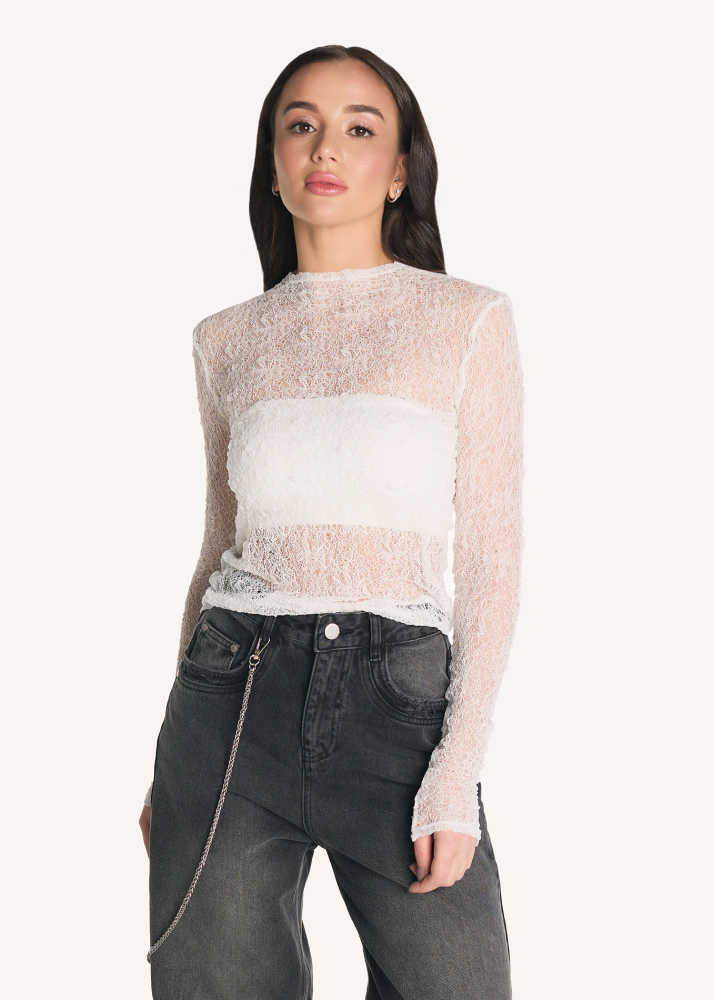 Лонгслив BARE white ALÁBEL