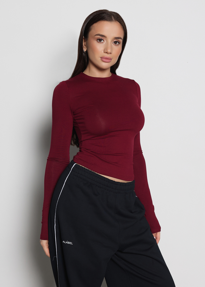 Лонгслив SKIN bordo ALÁBEL