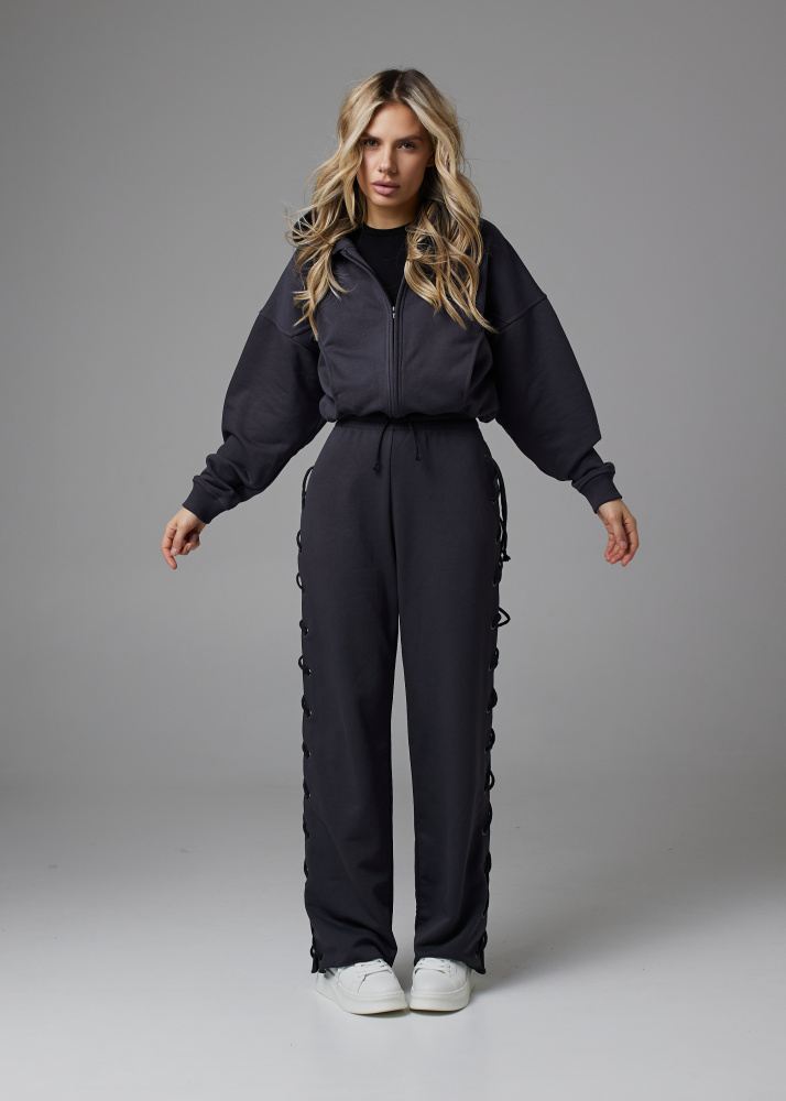 Зип худи графит  ALÁBEL