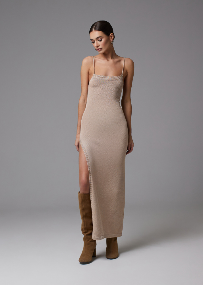 Платье DESIRED бежевое ALÁBEL