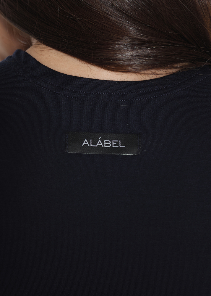 Футболка SKIN navy blue ALÁBEL