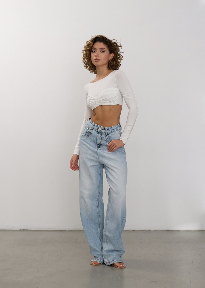 Джинсы BASIC голубые ALÁBEL