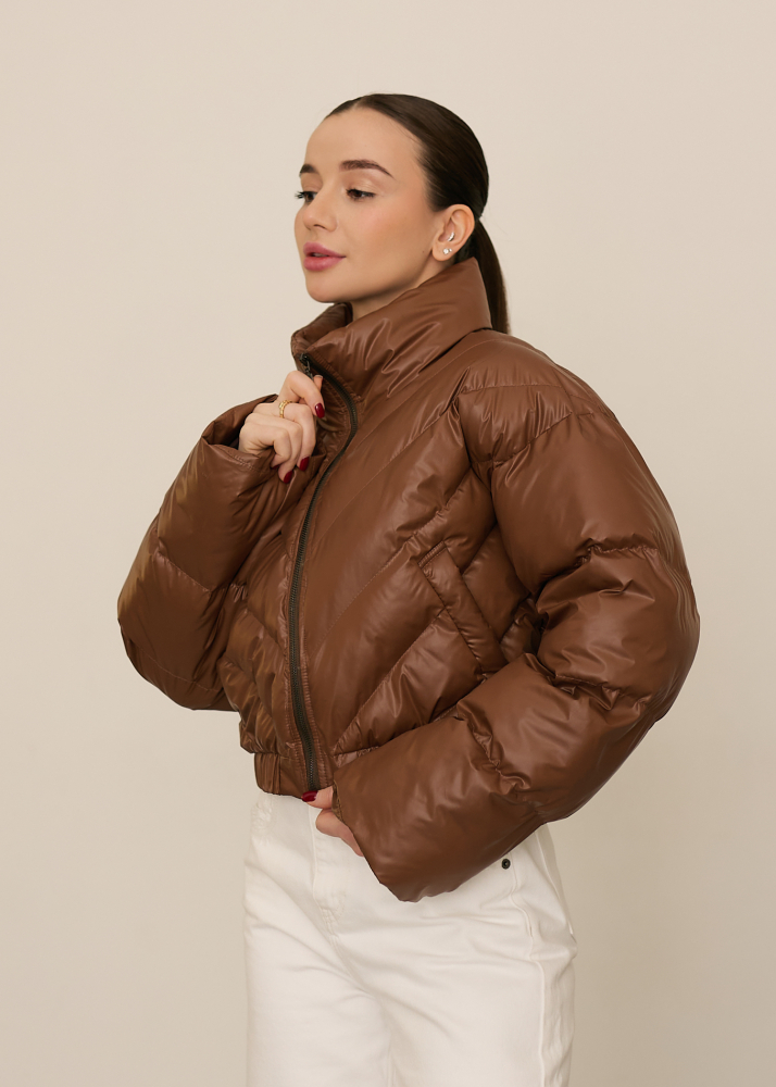 Пуховик Puffy brown ALÁBEL