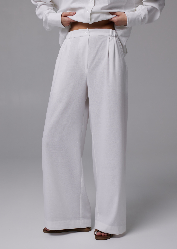 Брюки LINEN белые ALÁBEL