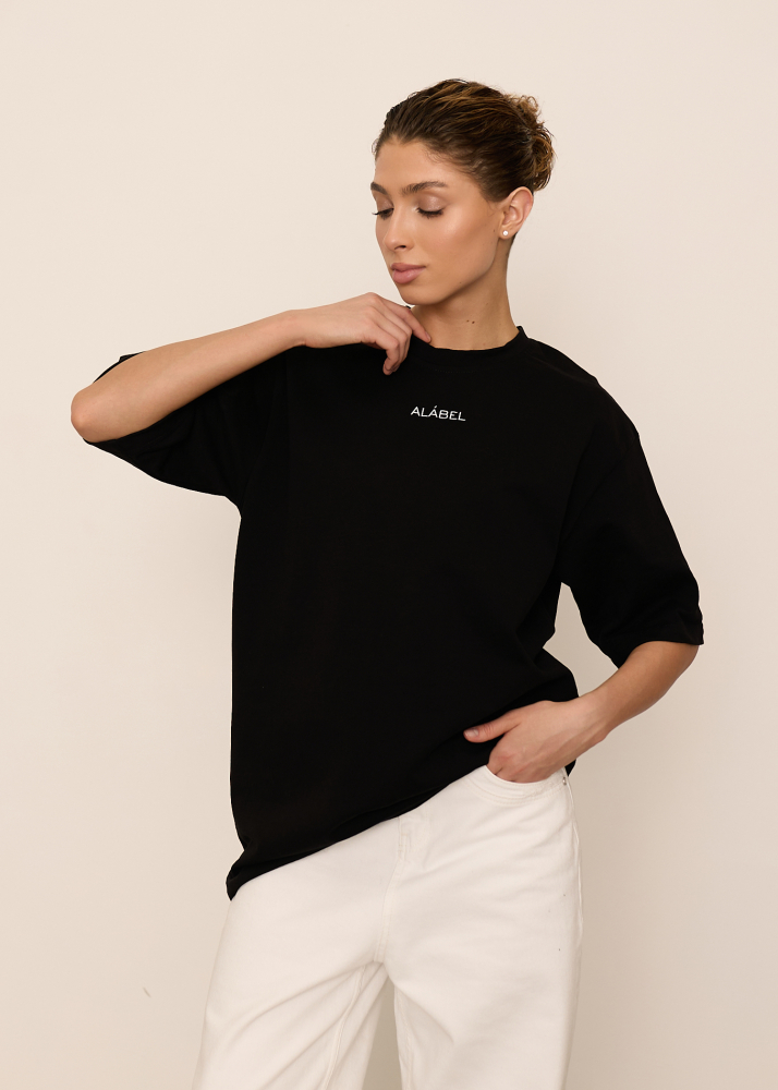 Футболка BASE черная ALÁBEL
