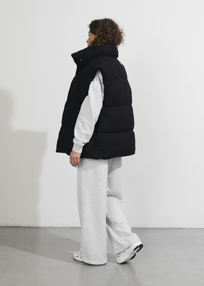 Жилет WOOL черный ALÁBEL