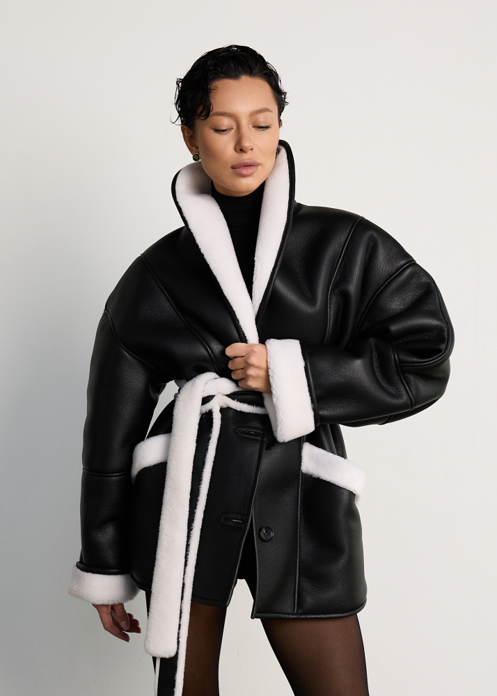 Дубленка NOBLE black ALÁBEL