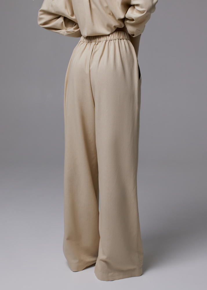 Брюки LINEN бежевые ALÁBEL