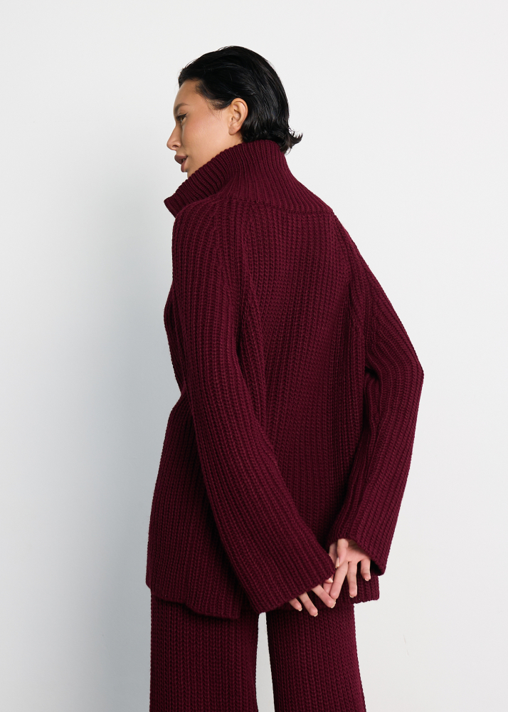 Свитер WARM bordo ALÁBEL