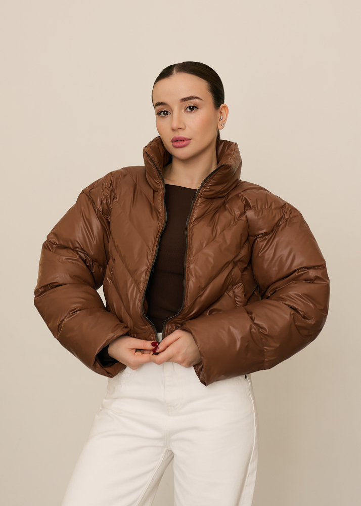 Пуховик Puffy brown ALÁBEL