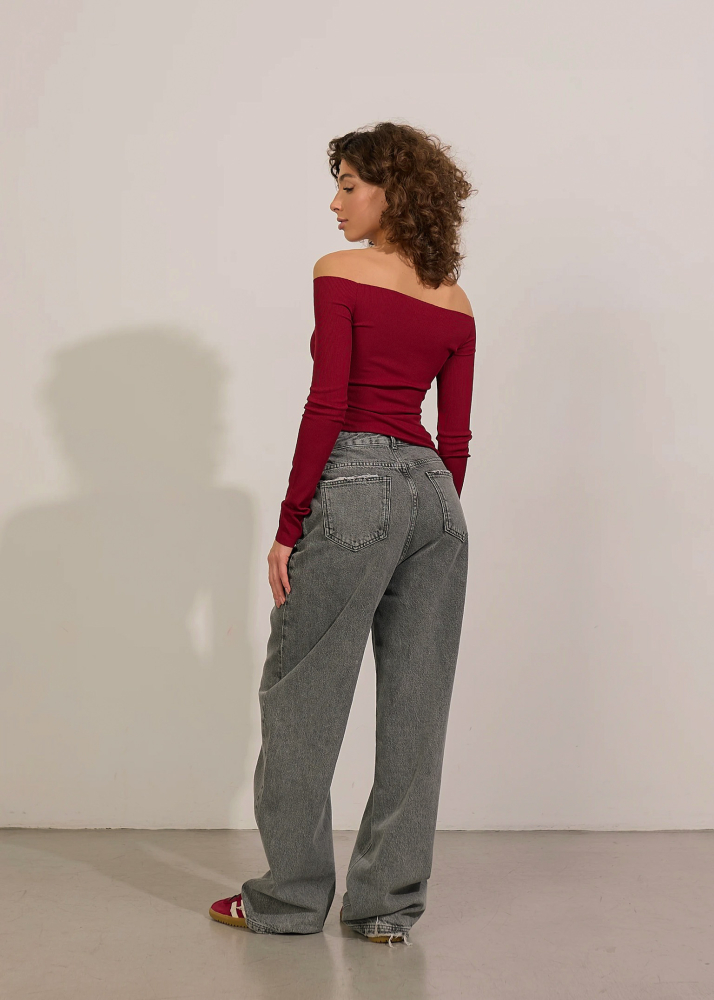 Джинсы BASIC серые ALÁBEL