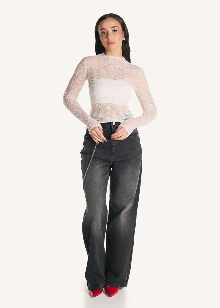 Лонгслив BARE white ALÁBEL