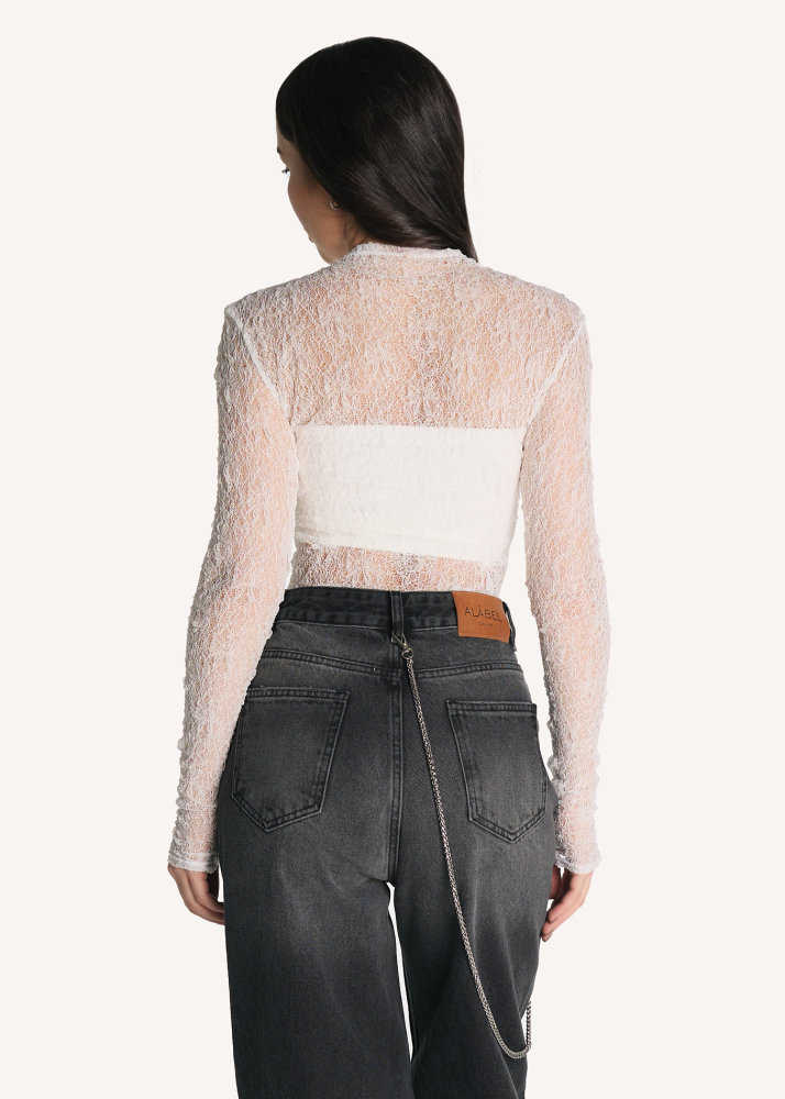 Лонгслив BARE white ALÁBEL