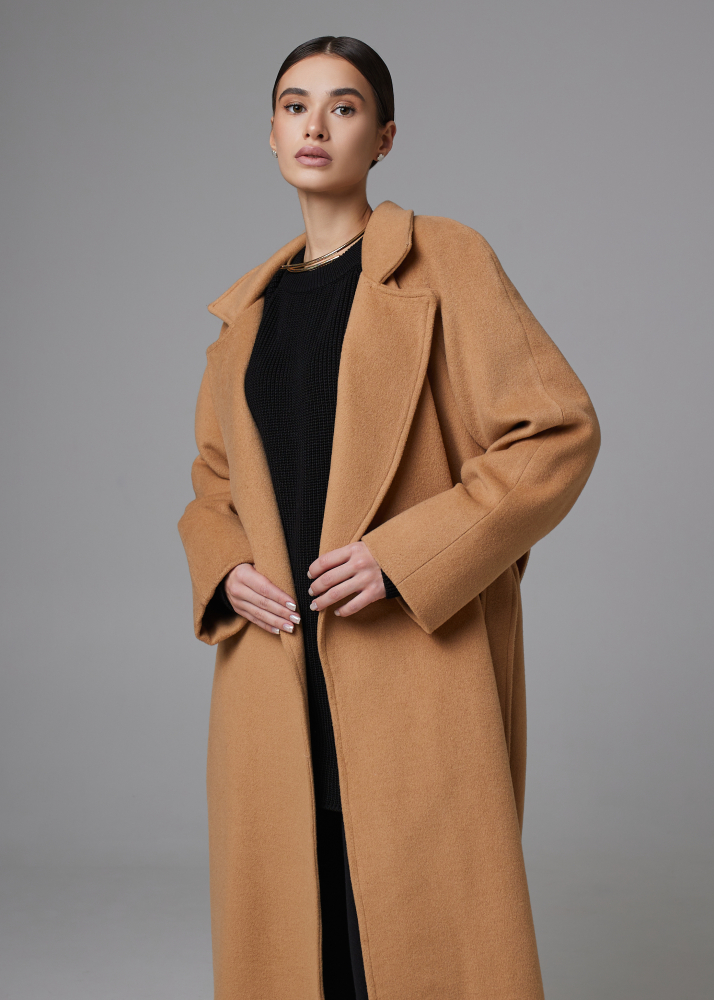 Пальто бежевое ALÁBEL