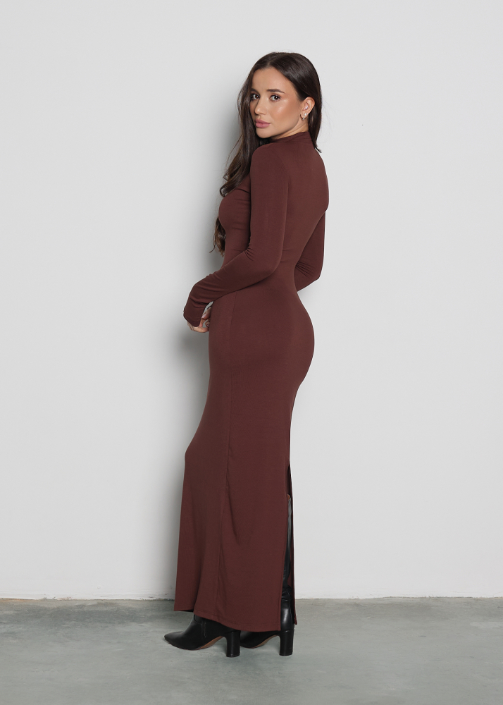Платье MUSE maxi brown ALÁBEL