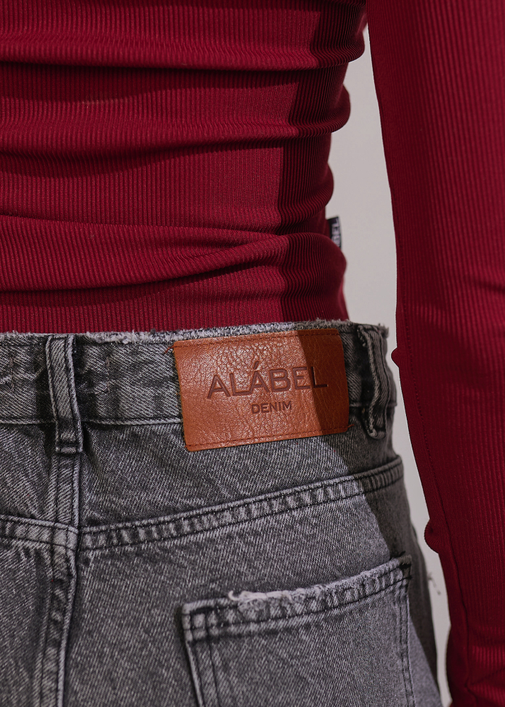 Джинсы BASIC серые ALÁBEL