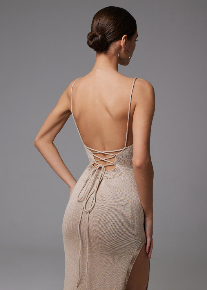 Платье DESIRED бежевое ALÁBEL