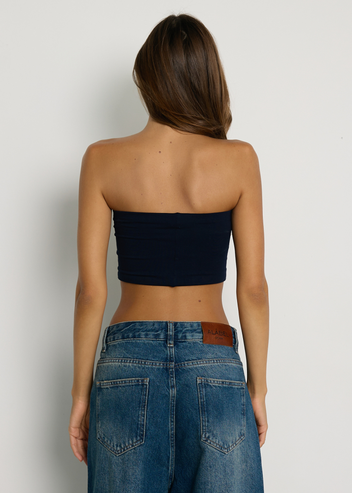Топ-бандо navy blue ALÁBEL
