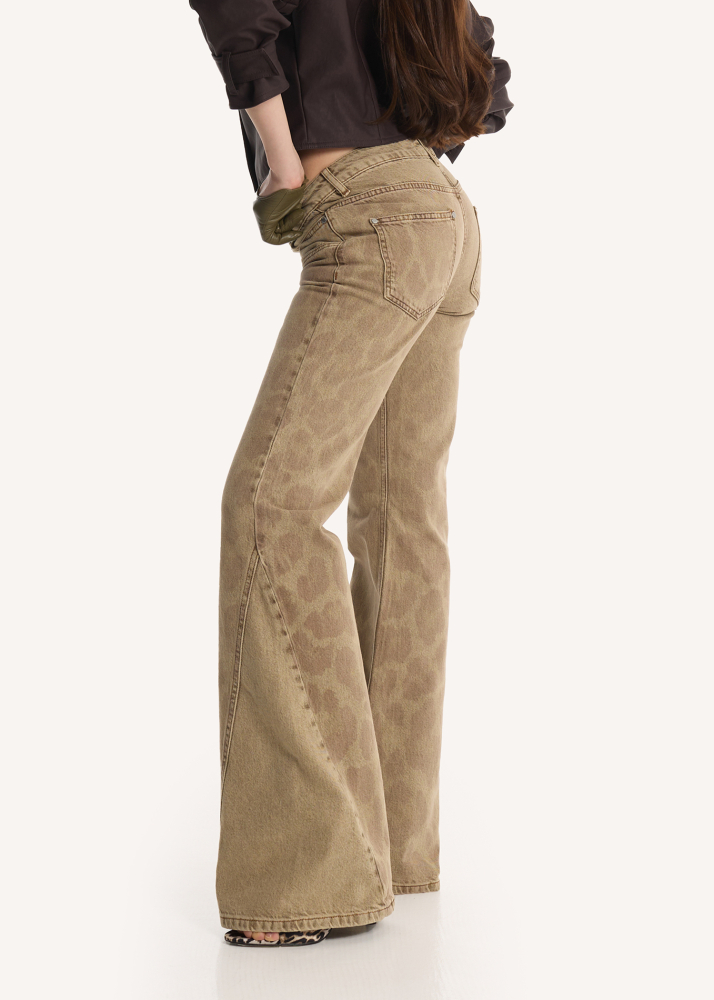 Джинсы на низкой посадке лео ALÁBEL