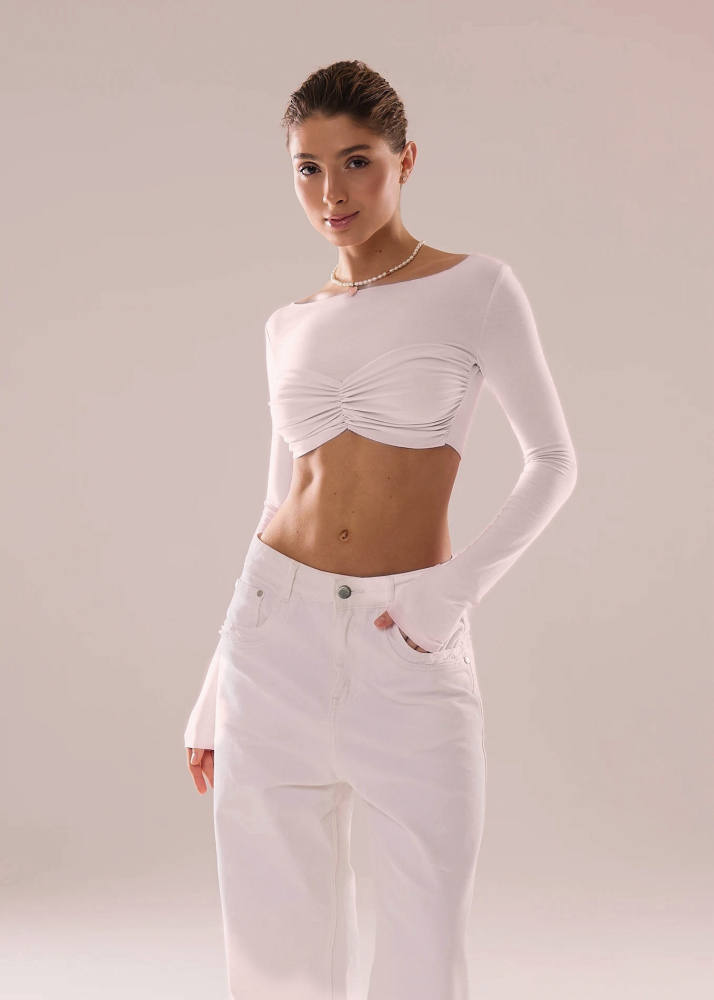 Лонгслив CANDY white ALÁBEL