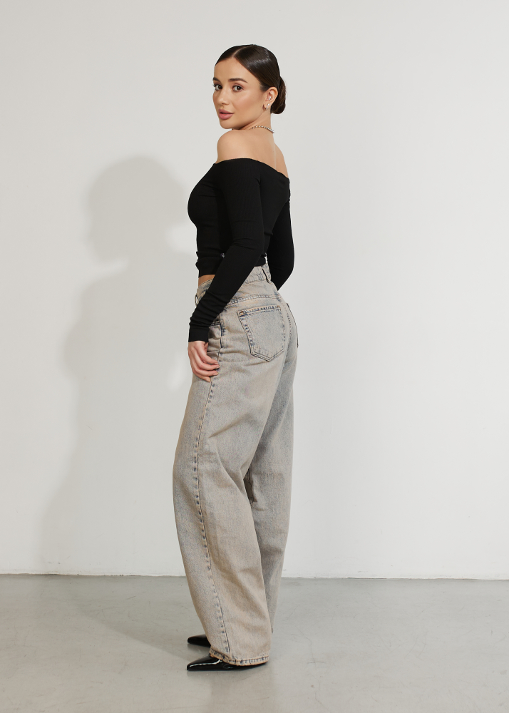 Лонгслив Grace черный ALÁBEL